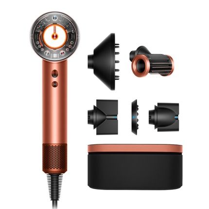 Dyson Supersonic Nural Hair Dryer Amber Silk Perfect For Straight And Curly Hair