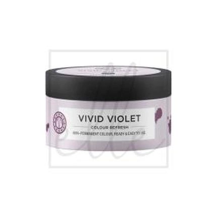 Maria Nila Vivid Violet Colour Refresh Mask 100Ml Soft Nourishing Mask Without Permanent Color Pigments