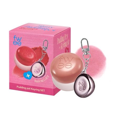 Blurry Pudding Pot Keychain Set Airbrushed Blush And Lip Buildable Pigment
