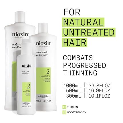 Nioxin Scalp Hair Thickening System 2 Conditioner For Natural Or Untreated Hair