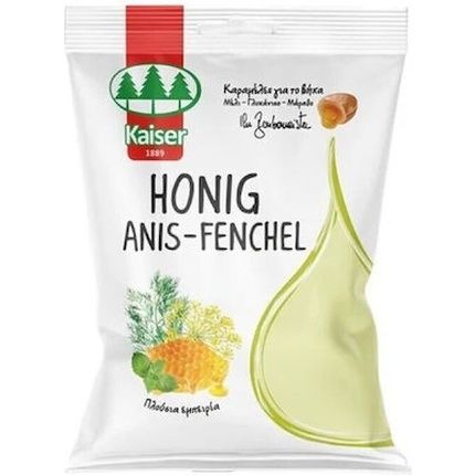Kaiser Honey Anise-Fennel Candies For Cough With Honey And Star Anise And Fennel - 90G