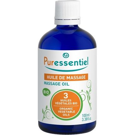 Puressentiel Organic Massage Oil With 3 Organic Vegetable Oils 3.38 Fl Oz