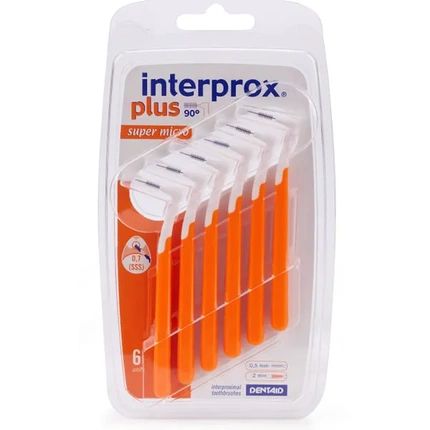 Interprox Plus Super Micro Orange Interdental Brushes 6 Pack