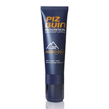 Piz Buin Mountain Face Suncream Spf 50+ 20Ml & Lipstick Spf 30 2-In-1 2.3Ml