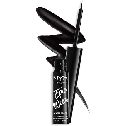 Nyx Epic Wear Waterproof Eye And Body Liquid Liner Black 01