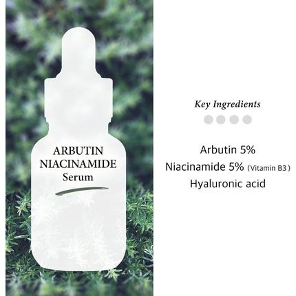 Cos De Baha Niacinamide 5% + Arbutin 5% Serum With Hyaluronic Acid