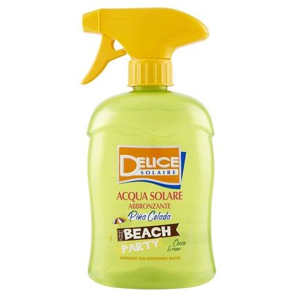 Delice Solaire Bronze Solar Water Beach Party Pina Colada 500Ml Tanning Water For Instant Freshness - Dermatologically Tested