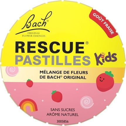 Rescue Kids Strawberry Flavor Lozenges For Natural Emotional Wellbeing