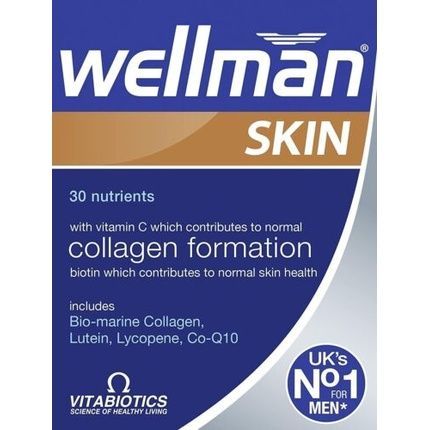 Vitabiotics Wellman Skin Vitamin Supplements 60 Capsules