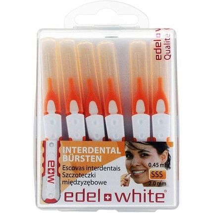 Edel White Interdental Brushes Orange - Image 3