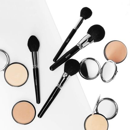 T4B Lussoni 300 Series Professional Makeup Brushes For Bronzer, Highlighter, Blush, Powder, And Contouring - Pro 318 Small Powder Brush