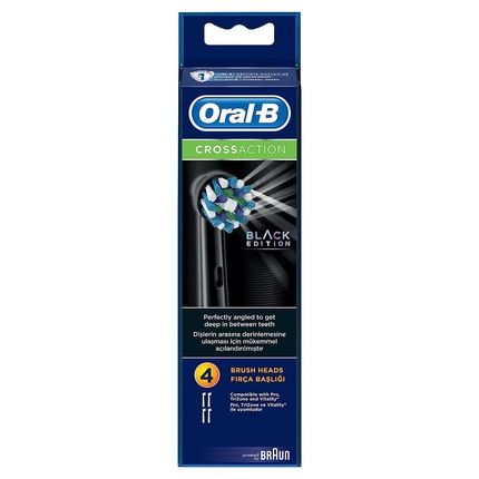 Oral-B Cross Action Black Replacement Toothbrush Heads