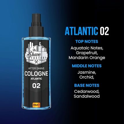 The Shave Factory After Shave Cologne Series 02 Atlantic 250Ml 8.45 Fl. Oz