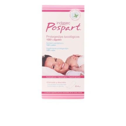 Indasec Indasec Postpartum Panty Liners 100 Cotton 24 Units