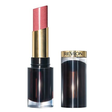 Revlon Super Lustrous Glass Shine Lipstick With Moisturizing Creamy Formula Enriched With Hyaluronic Acid, Aloe, And Rose Quartz 3.1G 002 Beaming Strawberry