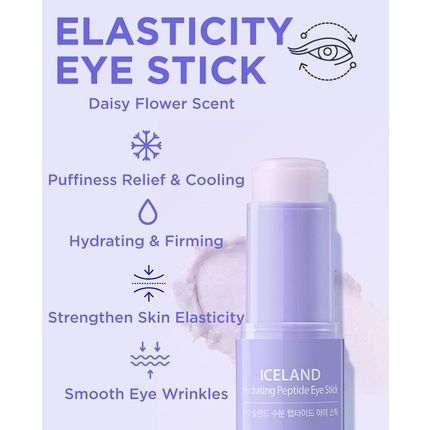 Iceland Hydrating Peptide Eye Stick 0.24 Oz Moisturizing