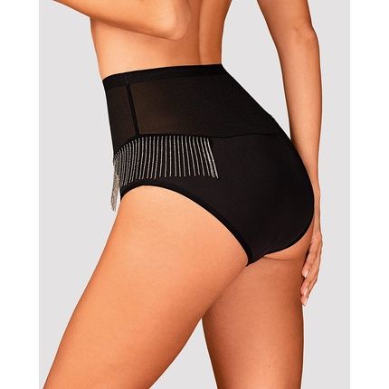 Obsessive Milladis I High Waisted Panties With Unique Decorations For Women - Black Xl