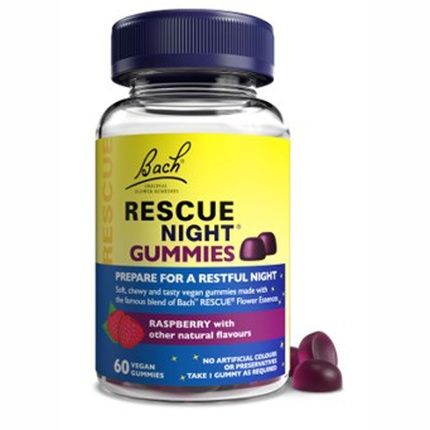 Bach Rescue Night Gummies Red Fruit Flavor - 60 Gummies