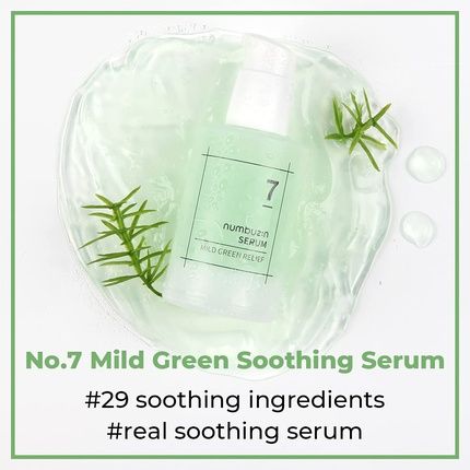 Numbuzin No.7 Mild Green Soothing Serum For Acne-Prone Skin And Sensitive Redness 1.69 Fl Oz