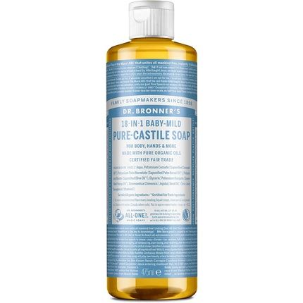 Dr. Bronner'S Pure Castile Liquid Soap Baby Mild 475Ml