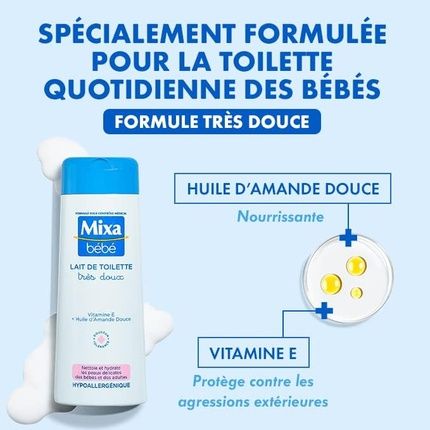 Mixa Bebe Very Soft Toilet Milk 300Ml - Image 3