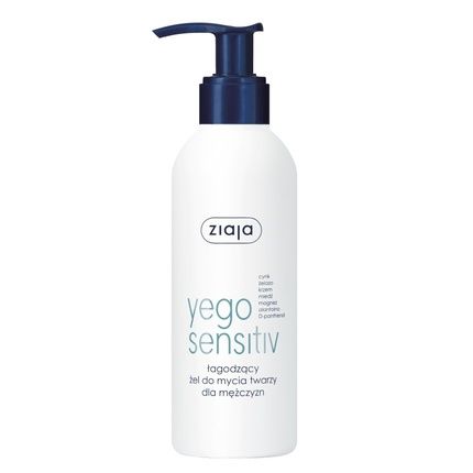 Ziaja Yego Sensitiv Soothing Face Wash Gel For Men 200Ml