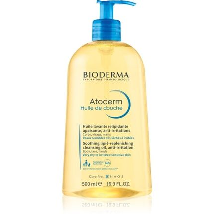 Bioderma Atoderm Shower Oil 500 Ml - Soothing Ultra-Nourishing Shower Oil For Dry And Irritated Skin