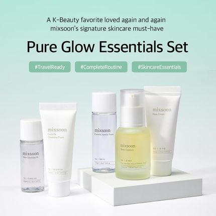 Mixsoon Pure Glow Essentials Set 5-Step Skincare Kit Gentle & Hydrating