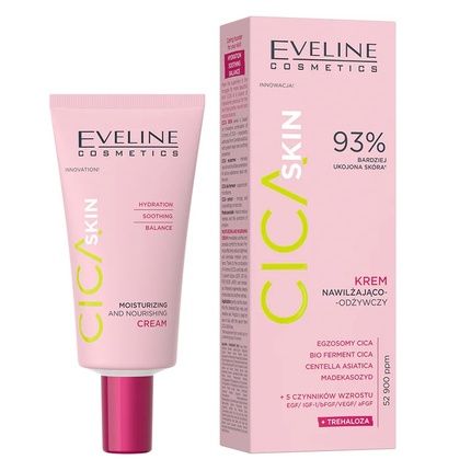 Eveline Cica Skin Moisturizing And Nourishing Cream 50Ml