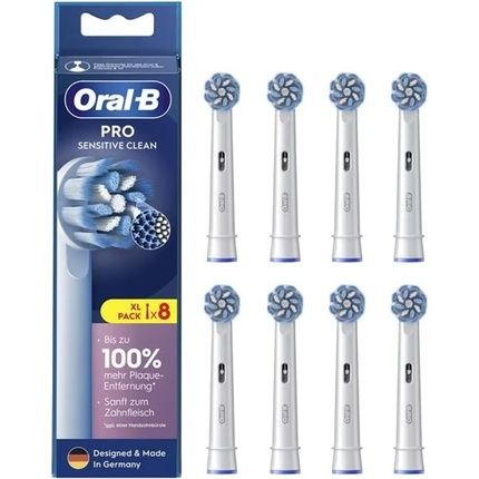 Oral-B Pro Sensitive Clean Electric Toothbrush Heads X Shaped Bristles - Pack Of 8