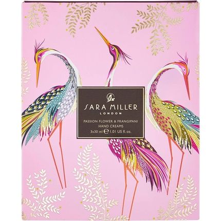 Sara Miller Beauty Haveli Garden Passion Flower & Frangipani Hand Creams Trio Gift Set - Image 3