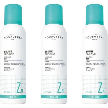 Novexpert Trio Zinc Spray Mattifying Moisturizer With High Zinc Concentration To Combat Inflammation And Acne