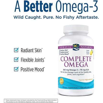 Nordic Naturals Complete Omega-3*6*9 Lemon Flavor Soft Gels 1000Mg