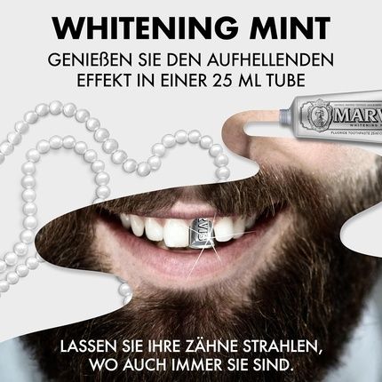 Marvis Whitening Mint Travel Size Toothpaste 25Ml - Image 3
