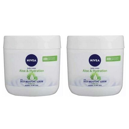 Nivea Aloe And Hydration Body Cream 13.52 Oz Aloe Vera