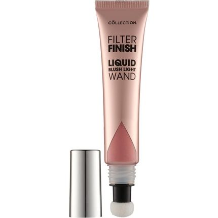 Collection Cosmetics Filter Finish Liquid Blush Wand Highlighting Illuminating Peach Pleasure Vegan
