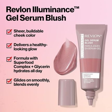 Revlon Illuminance Gel Serum Blush Brilliant Berry Purple - Image 3
