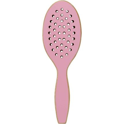 T4B Ilu Bamboom Detangling Eco Friendly Bamboo Hairbrush Pink Flamingo Oval - Image 3