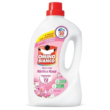Omino Bianco Lavatrice Liquido 50 Mis Ninfea Rosa