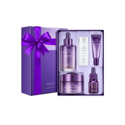 Missha Time Revolution Night Repair Gift Set Night Repair Ampoule And Cream, The First Essence For Youthful, Glowing Skin