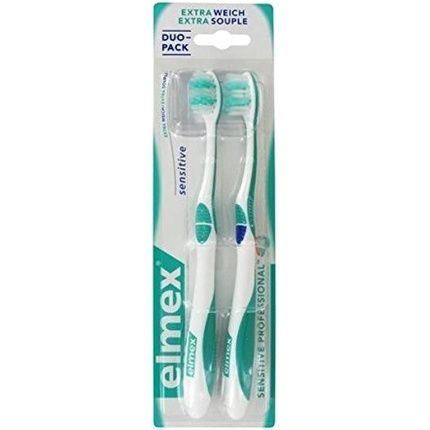 Elmex Sensitive Extrasoft Toothbrushes Duo Pack