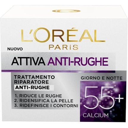 L'Oreal Paris Active Anti-Wrinkle 55+ Face Cream 50Ml