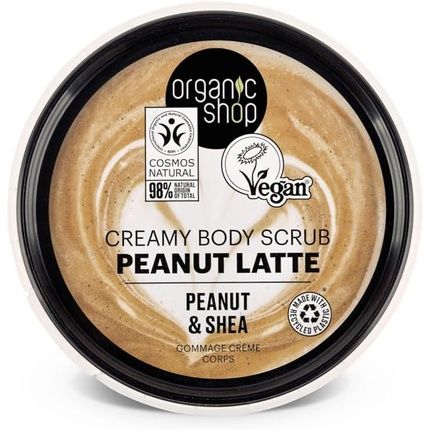 Organic Shop Peanut Latte Creamy Body Scrub With Peanut And Shea 250Ml - Image 3