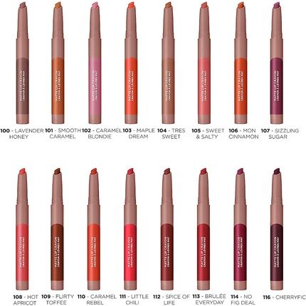 L'Oreal Paris Infallible Very Matte Lip Crayon Lipstick Smudge Proof Nude 116 Cherryfic 1.3G - Image 3