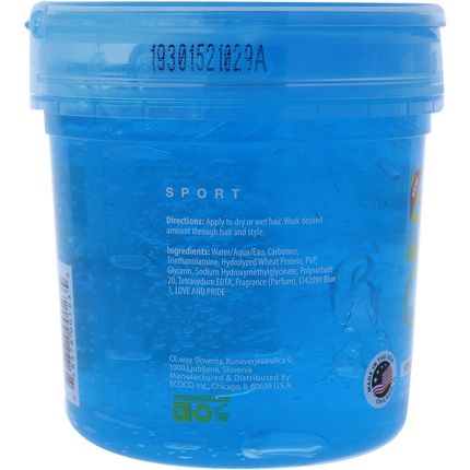 Ecoco Eco Style Sport Gel For All Hair Types 473Ml/16Oz - Image 3