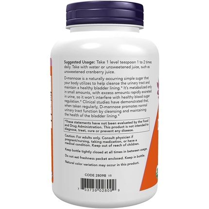 Now D-Mannose Powder Non-Gmo Healthy Urinary Tract 6Oz - Image 3