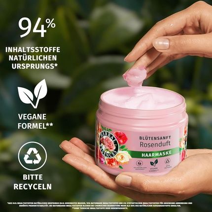 Herbal Essences Blutensanft Hair Mask With Rose Scent 300Ml - Image 3