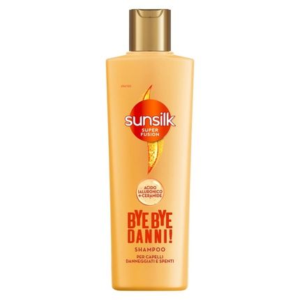 Sunsilk Shampoo Bye Bye Damage For Damaged And Stressed Hair Super Fusion Formula With Hyaluronic Acid And Ceramide Repairs 7 Types Of Hair Damage 220Ml