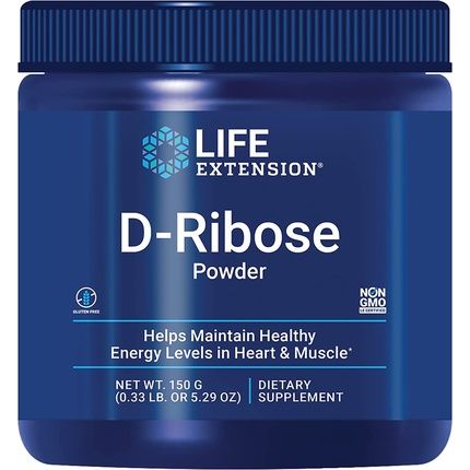 Life Extension, D-Ribose Powder, 150G