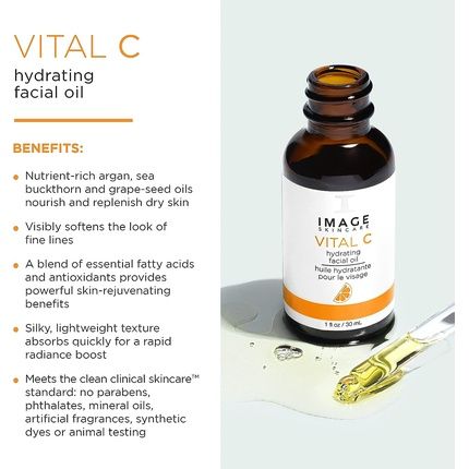 Image Skincare Vital C Hydrating Facial Oil 1 Fl Oz 30 Ml